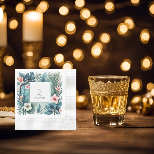 トロピカルエッセンスコインカクテル 縁ありカクテルナプキン