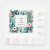 トロピカルエッセンス製弁当 縁ありランチョンナプキン (正面)