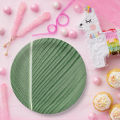 トロピカルエレガンスココナッツリーフデザイン紙プラット ペーパープレート (パーティー)