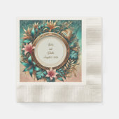 トロピカルエレガンスコーインドカクテル 縁ありカクテルナプキン (正面)