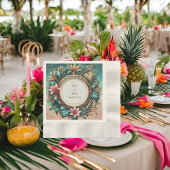 トロピカルエレガンスコーインドカクテル 縁ありカクテルナプキン