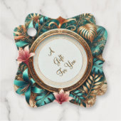 トロピカルエレガンスメッセージカード フェイバータグ (正面)