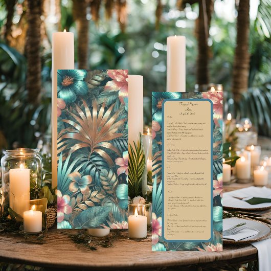 トロピカルエレガンスメニュー メニュー