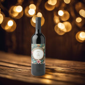 トロピカルエレガンスラウンドフレーム ワインラベル