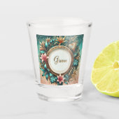 トロピカルエレガンス印刷 ショットグラス (正面)