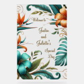 トロピカルエレガンス結婚のウェルカムサイン アクリルサイン (正面)