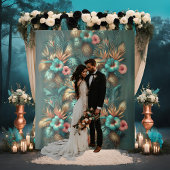 トロピカルエレガンス結婚の背景 タペストリー