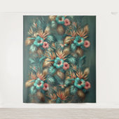 トロピカルエレガンス結婚の背景 タペストリー (正面)