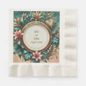 トロピカルエレガンス製弁当 縁ありランチョンナプキン (正面)