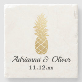 トロピカルエレガンス |パイナップル結婚ズ ストーンコースター