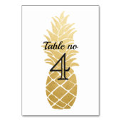 トロピカルエレガンス |パイナップル結婚ズ テーブルナンバー (裏面)