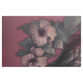 トロピカルエレガンス、夕暮れ時のフラミンゴ。 ファブリック (ファットクウォーター)