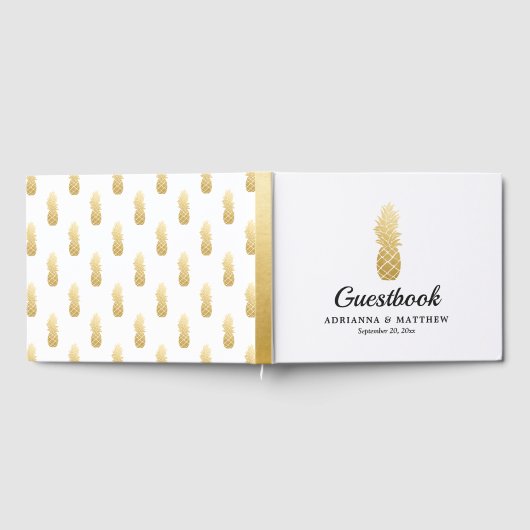 トロピカルエレガンス | Pineappleの結婚ゲストブック ゲストブック (全面)