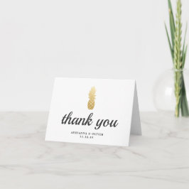 トロピカルエレガンス | Pineapple 結婚's Thank You サンキューカード