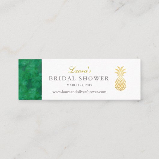 トロピカルエレガントインサートカード スキニー名刺 (正面)