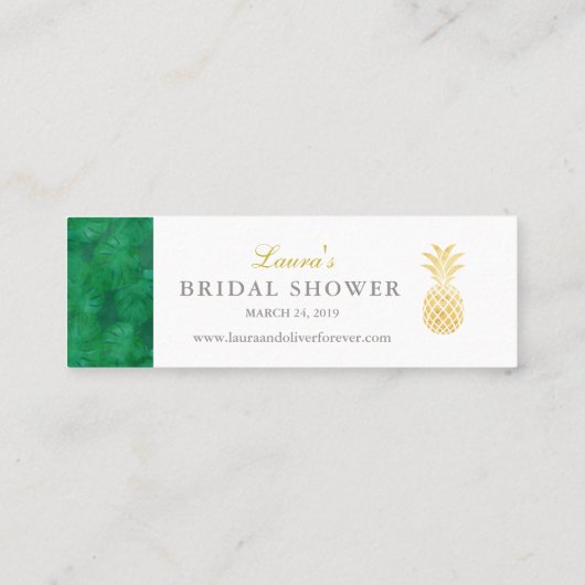 トロピカルエレガントインサートカード スキニー名刺 (裏面)