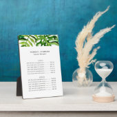 トロピカルエレガントインテリアデザイナーの価格表 フォトプラーク (側面)