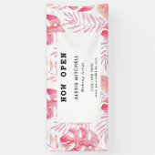 トロピカルエレガントインテリアデザイナービジネス 横断幕 (縦)