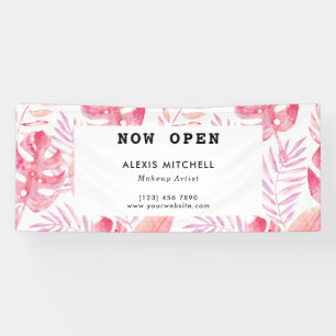 トロピカルエレガントインテリアデザイナービジネス 横断幕