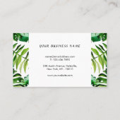 トロピカルエレガントインテリアデザイナー 名刺 (裏面)