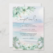 トロピカルエレガントウェディングレセプション 招待状 (正面)