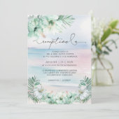 トロピカルエレガントウェディングレセプション 招待状 (スタンド正面)