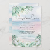 トロピカルエレガントウェディングレセプション 招待状 (正面/裏面)