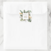 トロピカルエレガントウォーターカラーパームスサンキュー スクエアシール (バッグ)