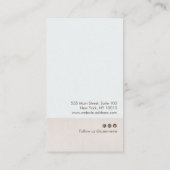 トロピカルエレガントパイナップルロゴ 名刺 (裏面)