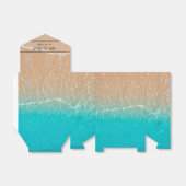 トロピカルエレガントビーチ結婚式お願いボックス フェイバーボックス (折り畳みなし)