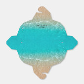 トロピカルエレガントビーチ結婚式お願いボックス フェイバーボックス (折り畳みなし)