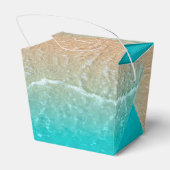 トロピカルエレガントビーチ結婚式お願いボックス フェイバーボックス (裏面サイド)