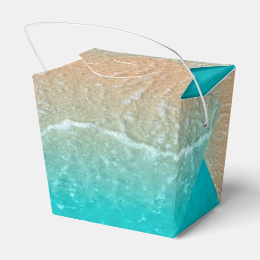 トロピカルエレガントビーチ結婚式お願いボックス フェイバーボックス (裏面サイド)