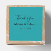 トロピカルエレガントビーチ結婚式お願いボックス フェイバーボックス (上部)