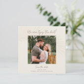 トロピカルエレガントフォトセーブ・ザ・デート案内 招待状 (スタンド正面)