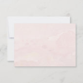 トロピカルエレガントボホフローラ色あせ自然る緑 招待状 (裏面)