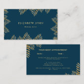 トロピカルエレガントメイクアップアーティスト 予約カード (正面/裏面)