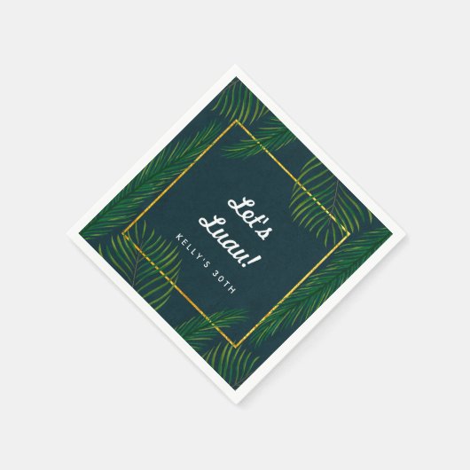 トロピカルエレガントルアウ（ハワイ式宴会）ナプキンス スタンダードカクテルナプキン (角)