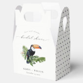 トロピカルエレガントレインフォレストトゥカンブライダルシャワー フェイバーボックス (オープン)