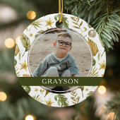 トロピカルエレガント両面2枚の写真 セラミックオーナメント