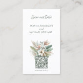 トロピカルエレガ結婚ンス – 'Save the Date- 名刺 (裏面)