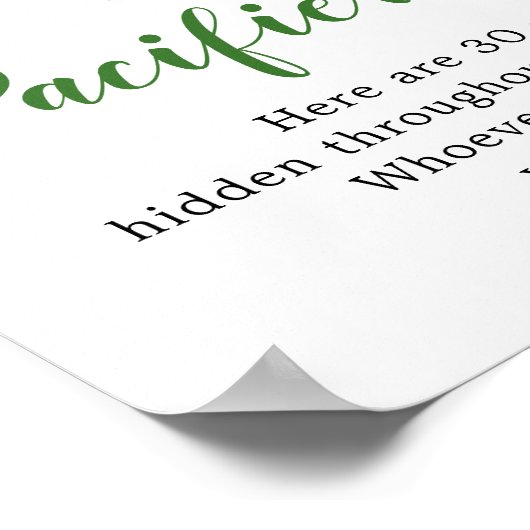 トロピカルエレファントボーイ赤ちゃんシャワーおしゃぶり狩り ポスター (角)