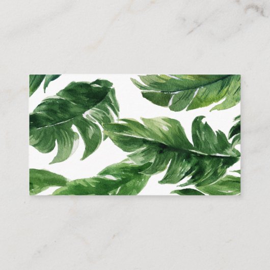 トロピカルエレファントボーイ赤ちゃんシャワーおむつラッフル エンクロージャーカード (裏面)