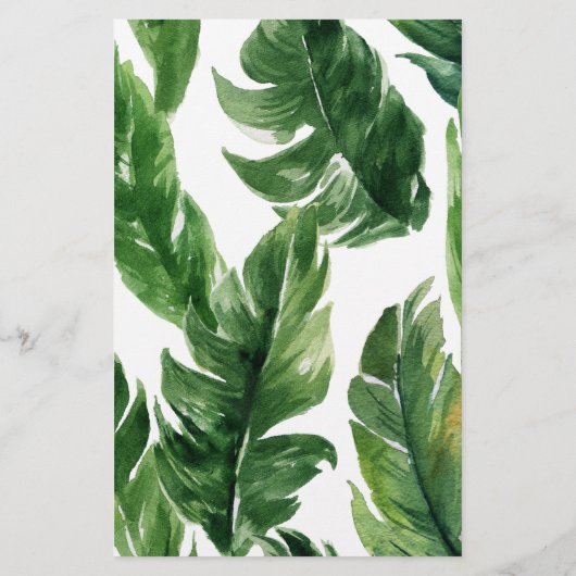 トロピカルエレファントボーイ赤ちゃんシャワーアドバイスカード (裏面)