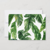 トロピカルエレファントボーイ赤ちゃんシャワーサンキューカード サンキューカード (裏面)