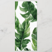 トロピカルエレファントボーイ赤ちゃんシャワーメニューサイン メニュー (裏面)