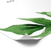 トロピカルエレファントボーイ赤ちゃんシャワー招待状 ポスター (角)