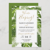 トロピカルエロープメントの披露宴招待状 招待状 (正面/裏面)
