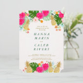 トロピカルエンゲージメントシャワー招待状 招待状 (スタンド正面)