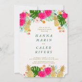 トロピカルエンゲージメントシャワー招待状 招待状 (正面)